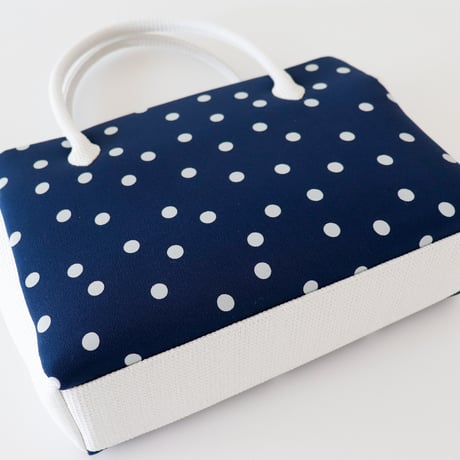 和装トート / Navy Dots/ R_1079
