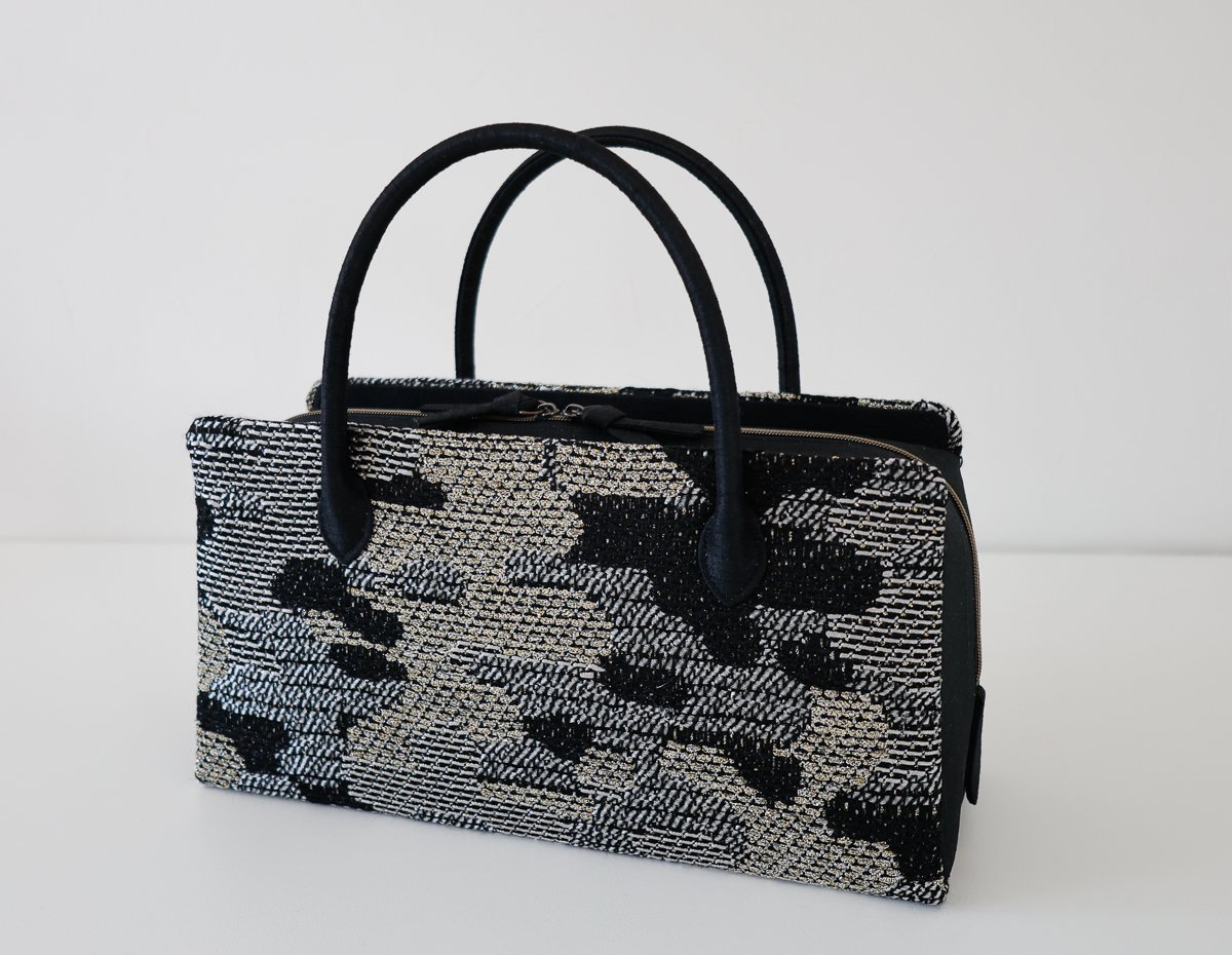 利休バッグ/black jacquard / R_1162 | Day After Day