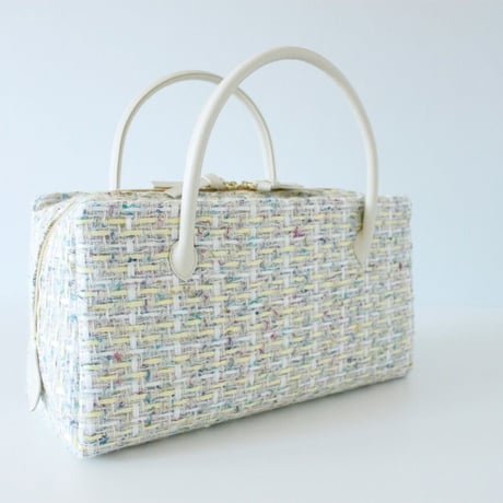 利休バッグ R_1024 / Yellow fancy tweed