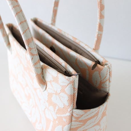 和装トートバッグ W_1033 /  Floral