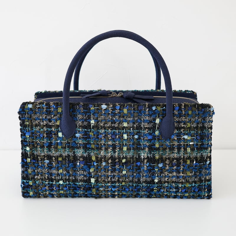 利休バッグ/blue navy fancytweed / R_1161 | Day After