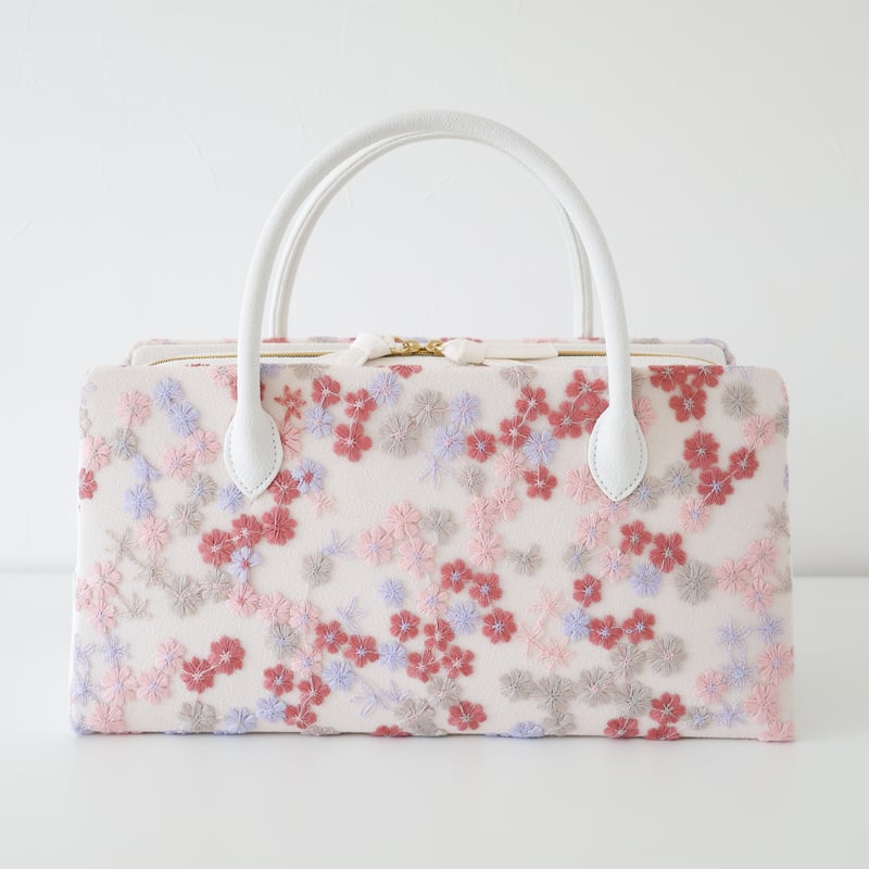 利休バッグ /pink floral race/ R_1175 | Day After Day