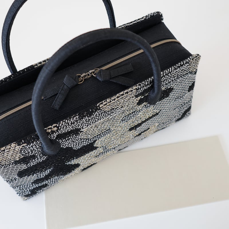 黒の源氏香　利休バッグ 利休バッグ/black jacquard / R_1162 | Day After Day