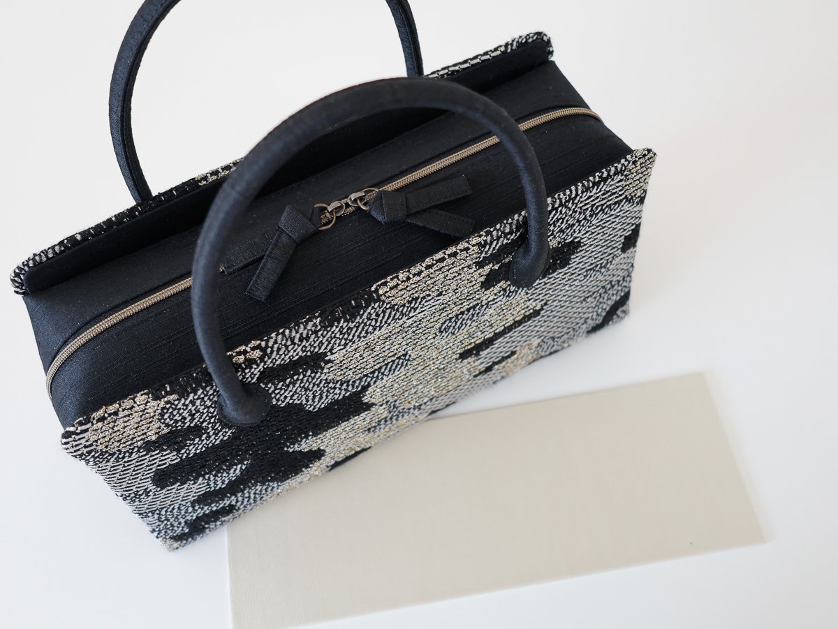 利休バッグ/black jacquard / R_1162 | Day After Day