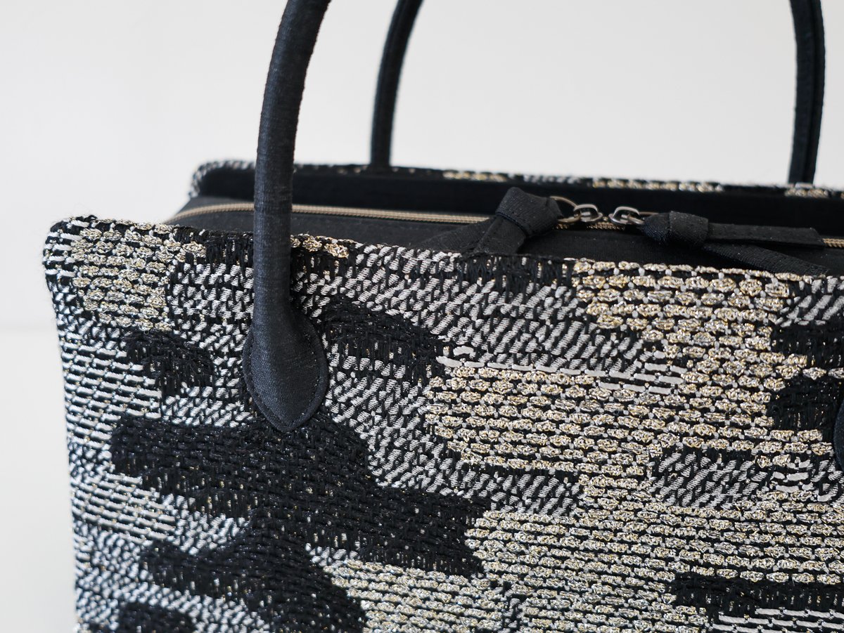 利休バッグ/black jacquard / R_1162 | Day After Day