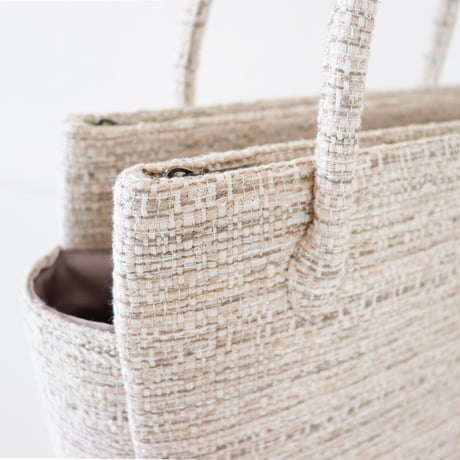 和装トート /Beige tweed / R_1101