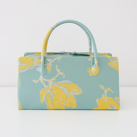 利休バッグ / Mint Green Floral / R_1121