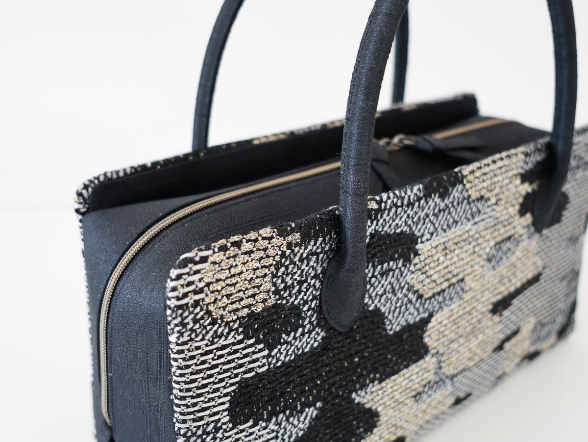 黒の源氏香　利休バッグ 利休バッグ/black jacquard / R_1162 | Day After Day