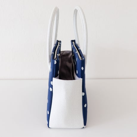 和装トート / Navy Dots/ R_1079