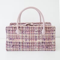 利休バッグ/pink fancy tweed/ R_1157