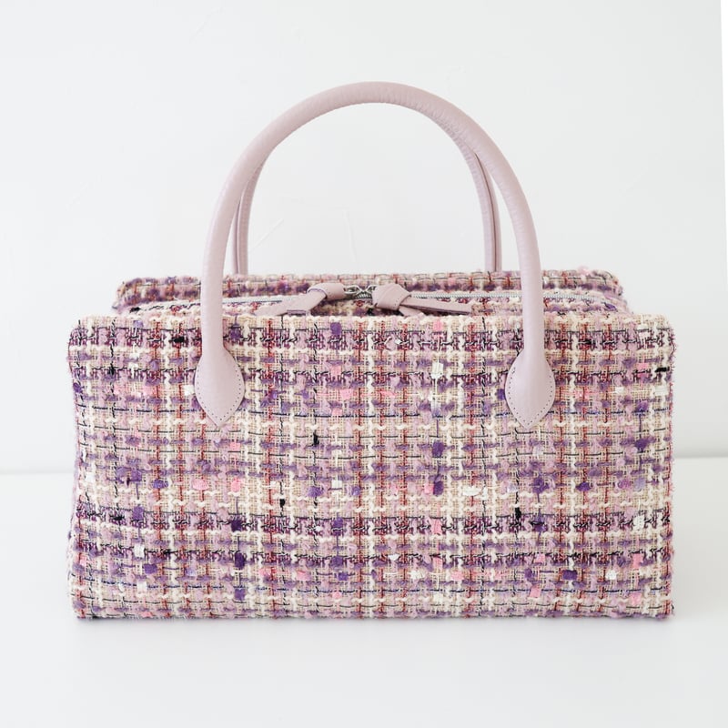 利休バッグ/pink fancy tweed/ R_1157 | Day After Day