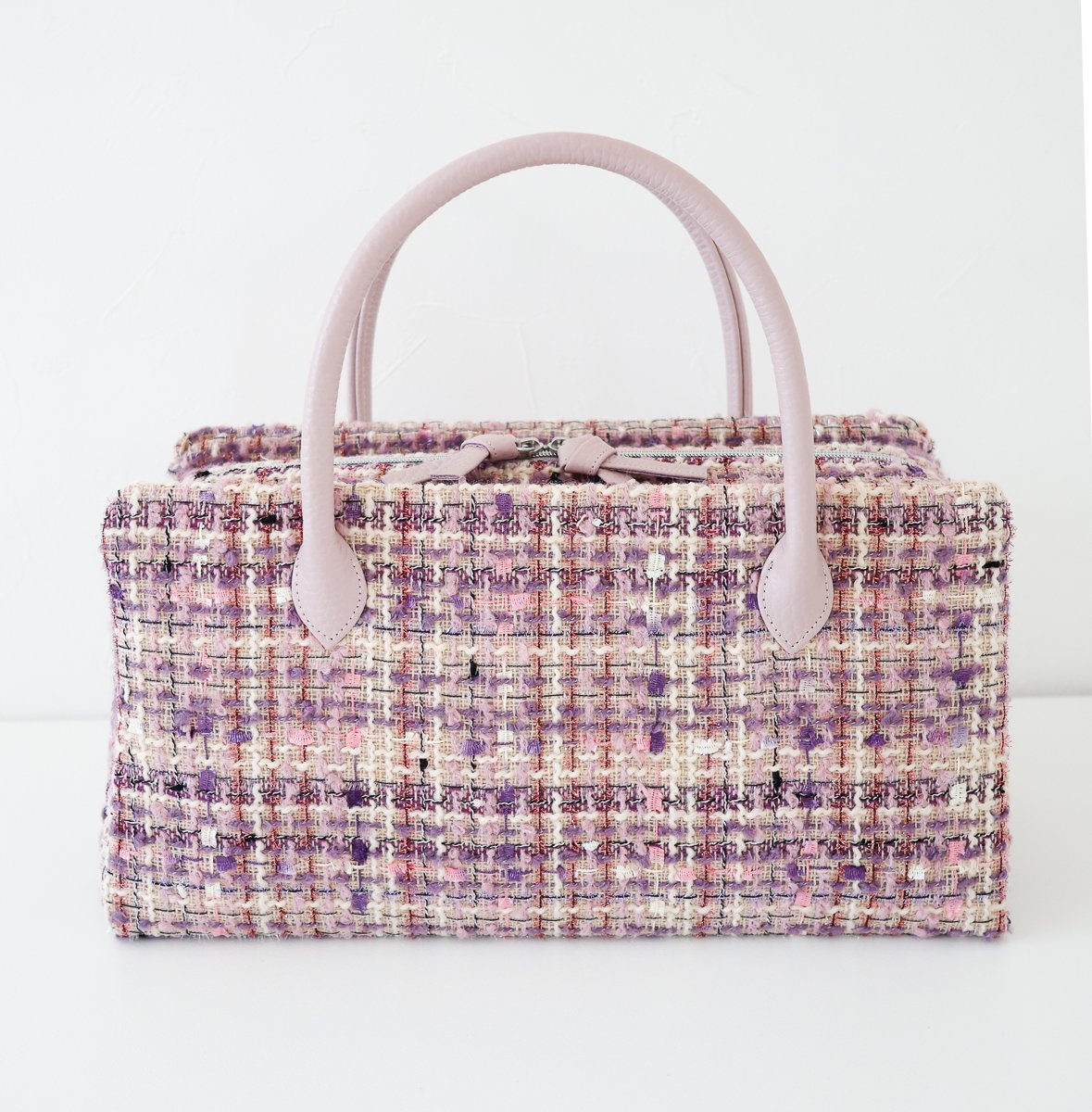 利休バッグ/pink fancy tweed/ R_1157 | Day After Day