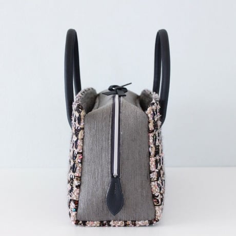 利休バッグ R_1023 / Beige Pink fancy tweed