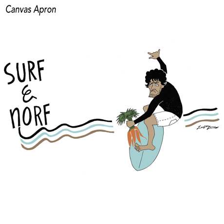 Canvas Apron    #SURF&NORF    Fullcolor ver,