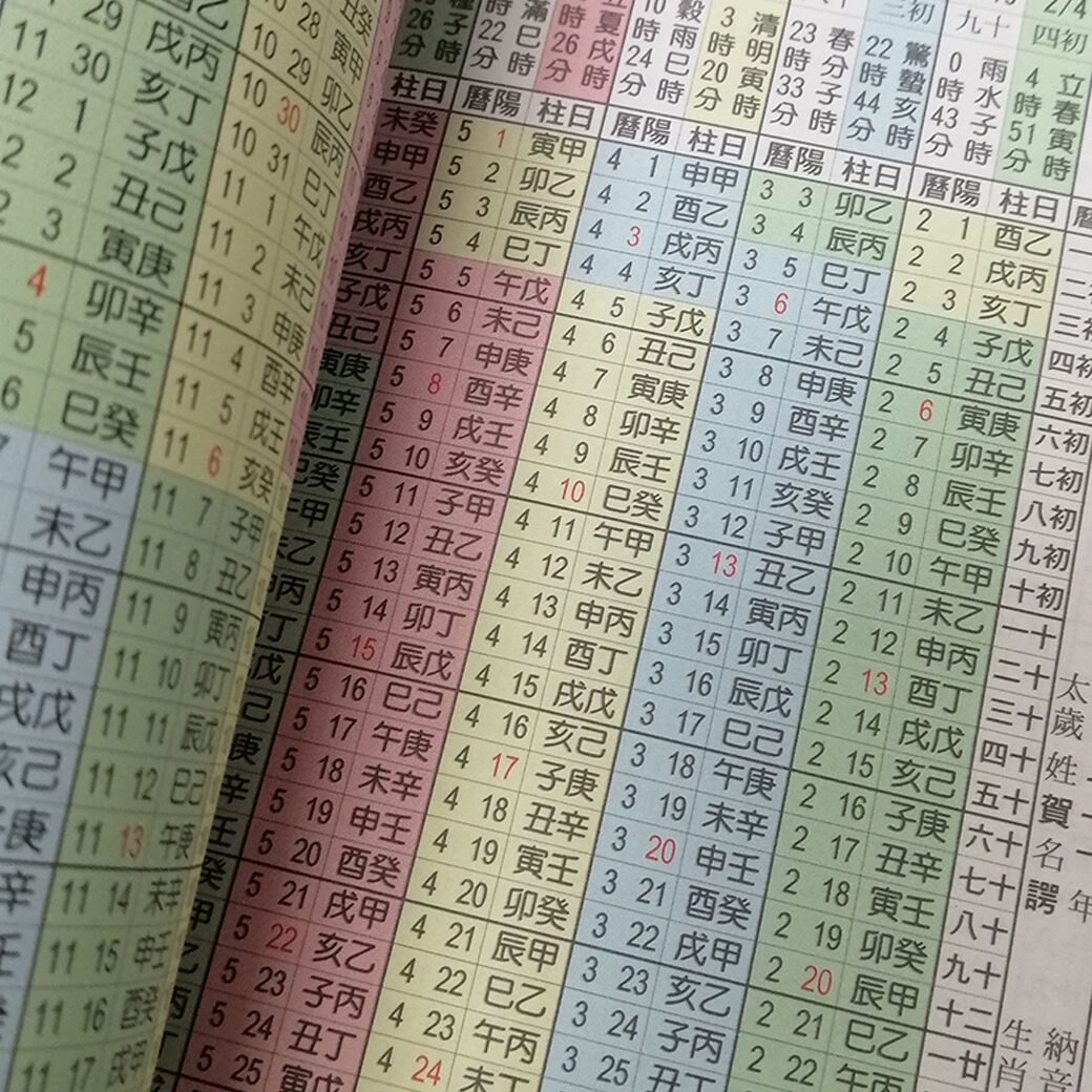 台湾人占い師の必需品「万年暦」(風水・擇日・奇門 )※中国語 台湾人占い師の必需品「万年暦」(風水・擇日・奇門 )※中国語