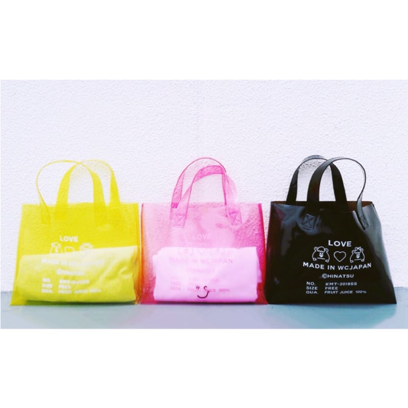ラメプリントビニールトートバッグ【KMT-355A BK】 | KUMATAN OFFICIA