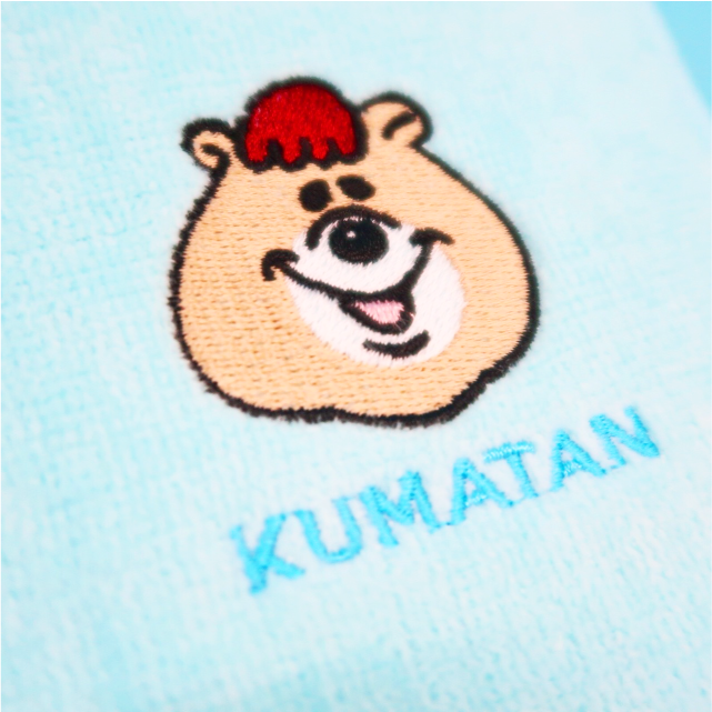 クマタン 刺繍ハンカチタオル【KMT-344BU】 | KUMATAN OFFICIAL WE...