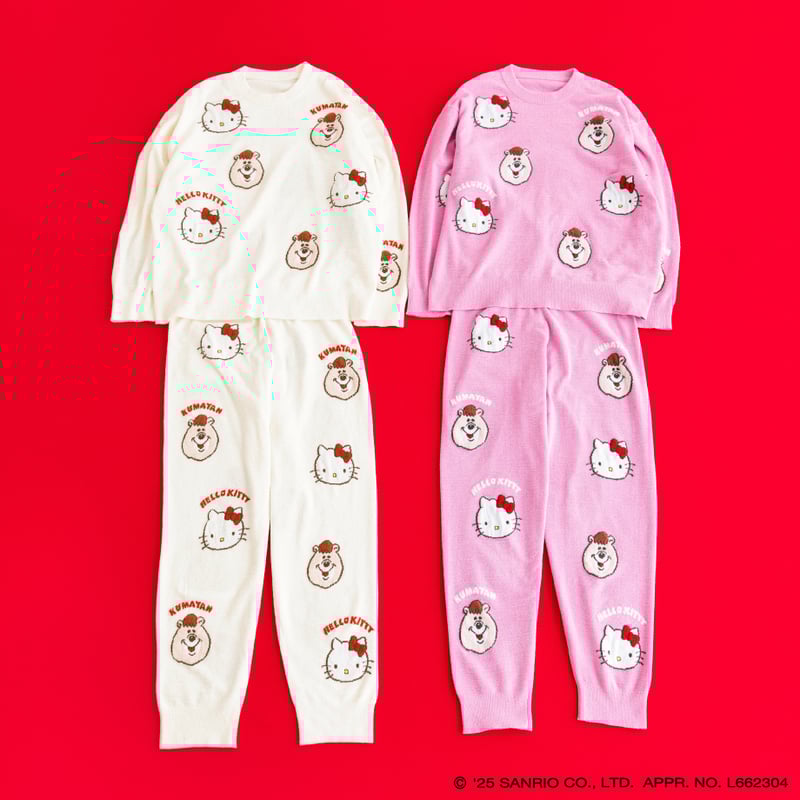 ハローキティ×クマタン ルームウェア【KMT-MK-003IVO】※2月中旬〜下旬