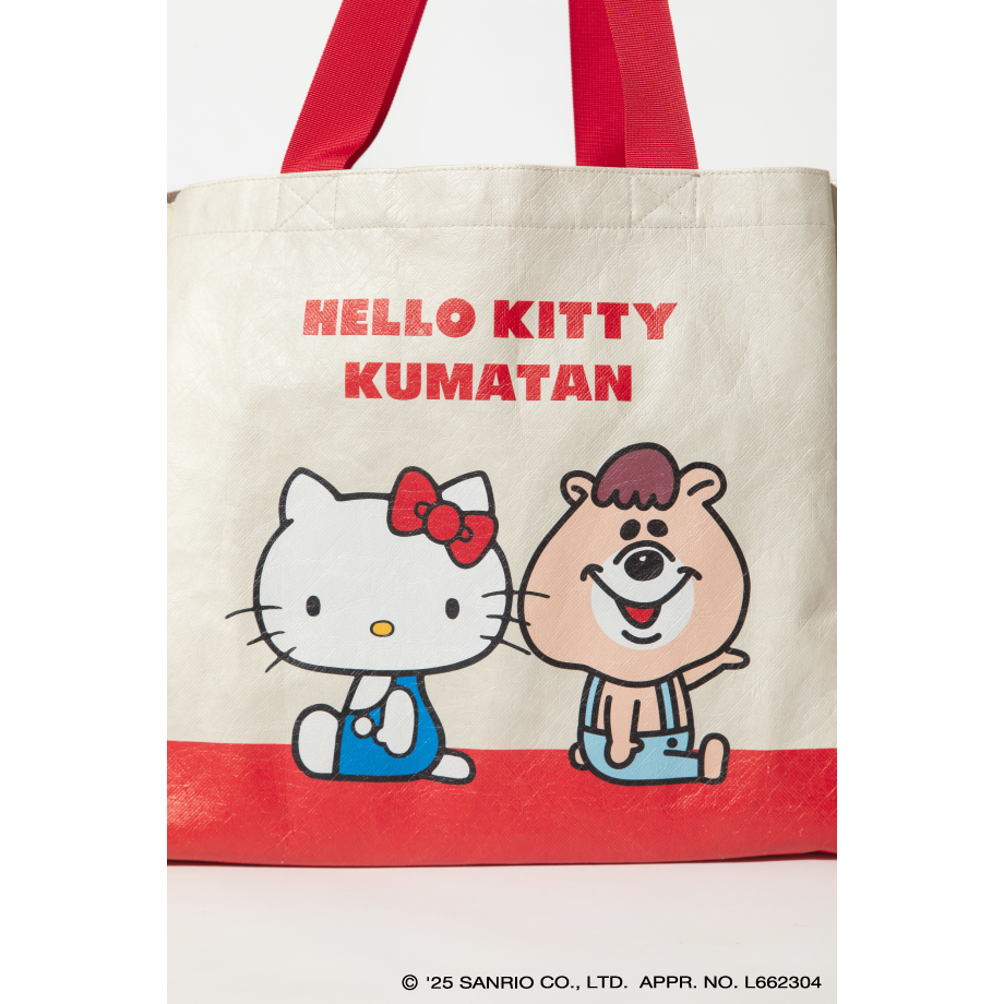 ハローキティ×クマタン ペーパートートバッグ【KMT-KI-002IVO