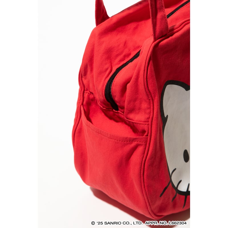 ハローキティ×クマタン フェイストートバッグ【KMT-GC-001RED