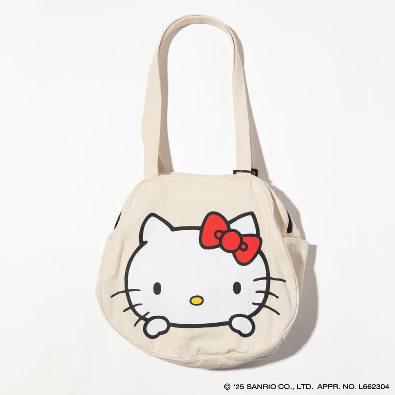 ハローキティ×クマタン フェイストートバッグ【KMT-GC-001IVO