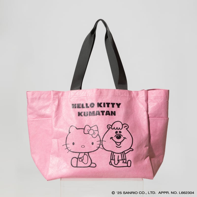 ハローキティ×クマタン ペーパートートバッグ【KMT-KI-002PNK