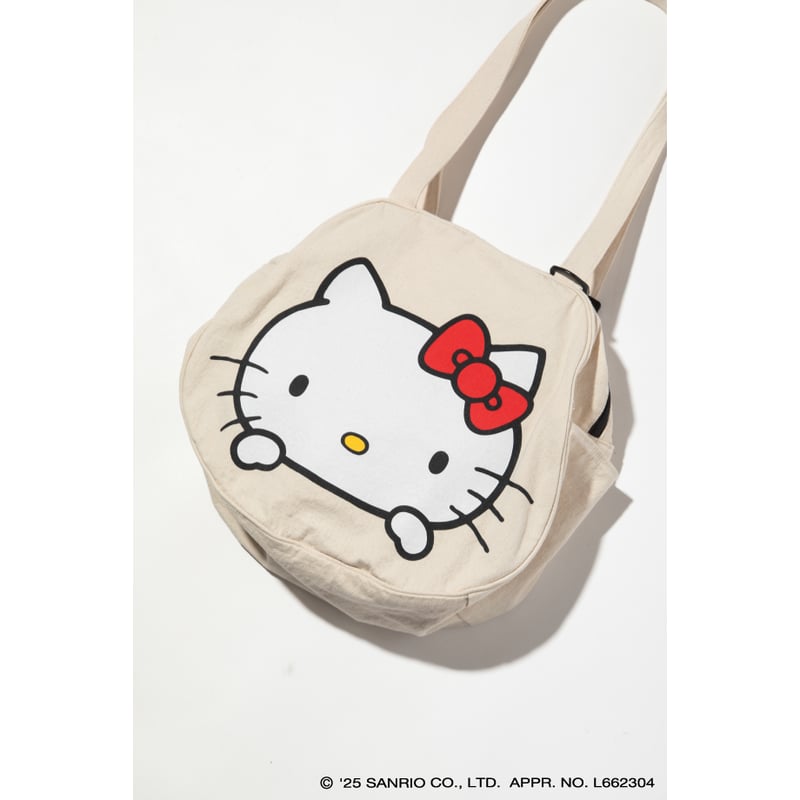 ハローキティ×クマタン フェイストートバッグ【KMT-GC-001IVO