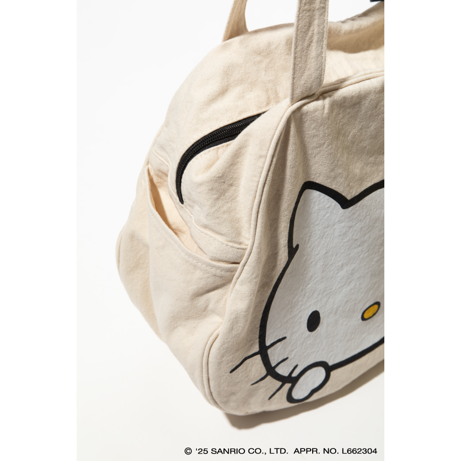 ハローキティ×クマタン フェイストートバッグ【KMT-GC-001IVO
