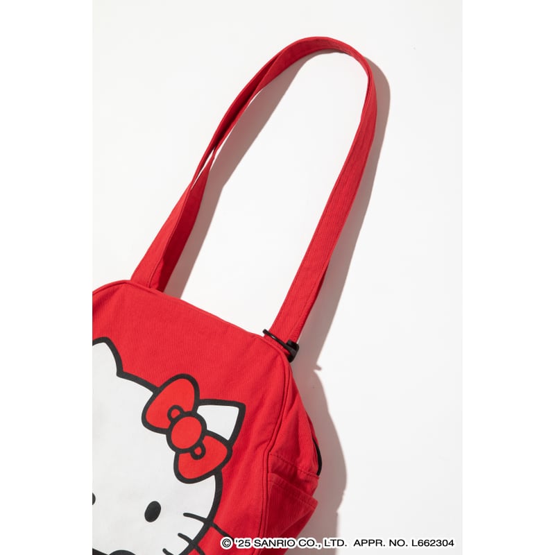 ハローキティ×クマタン フェイストートバッグ【KMT-GC-001RED