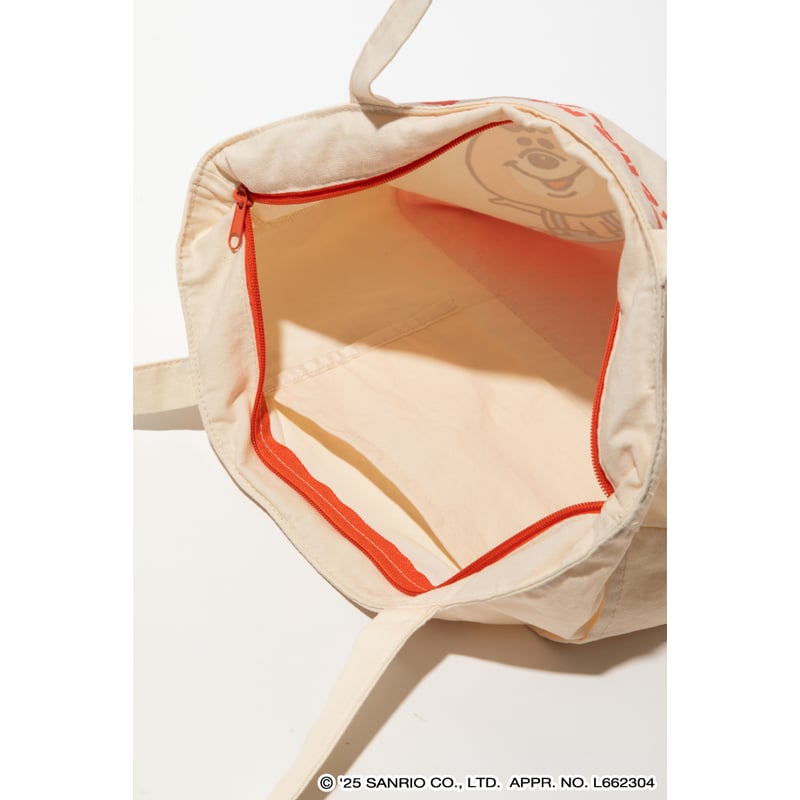 ハローキティ×クマタンキャンバストートバッグ【KMT-KI-003IVO