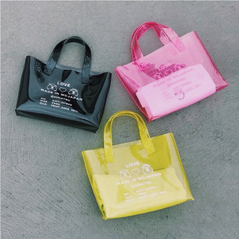 ラメプリントビニールトートバッグ【KMT-355A PK】 | KUMATAN