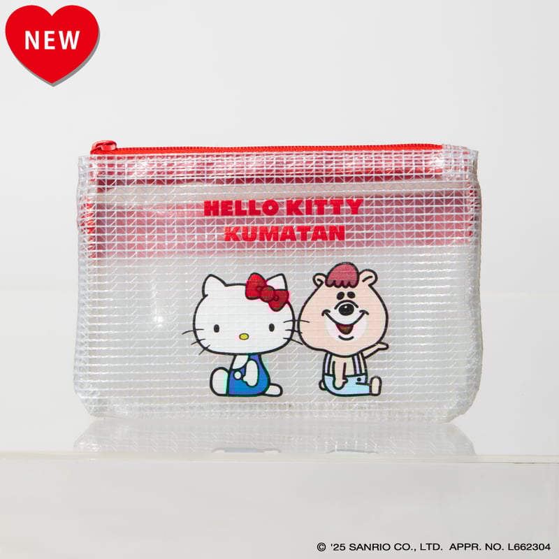 ハローキティ×クマタン ポーチ【KMT-KI-001WHT-RED】 | KUMATAN