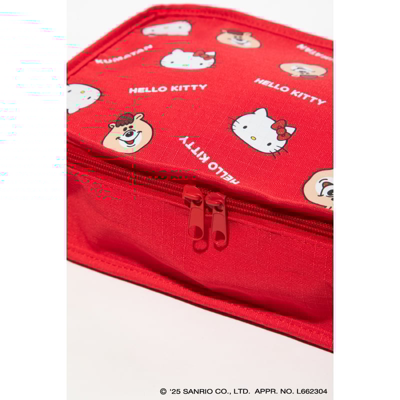 ハローキティ×クマタン トラベルバッグ【KMT-GC-002WHT-RED】※10