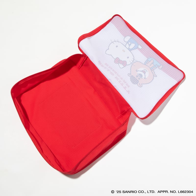 ハローキティ×クマタン トラベルバッグ【KMT-GC-002WHT-RED】※10