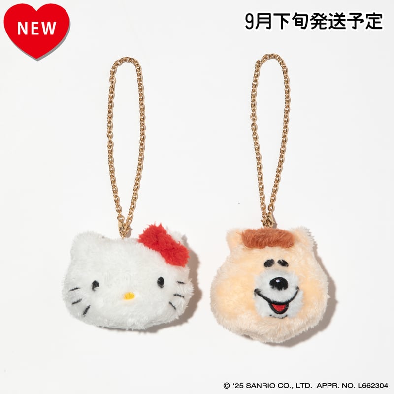 キティ　はちみつ　くま ハローキティ×クマタン ぬいぐるみチャーム【KMT-KI-004KTY-KMT