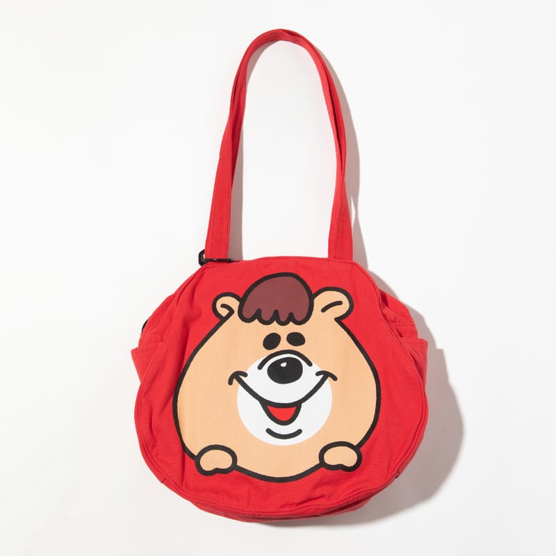 ハローキティ×クマタン フェイストートバッグ【KMT-GC-001RED