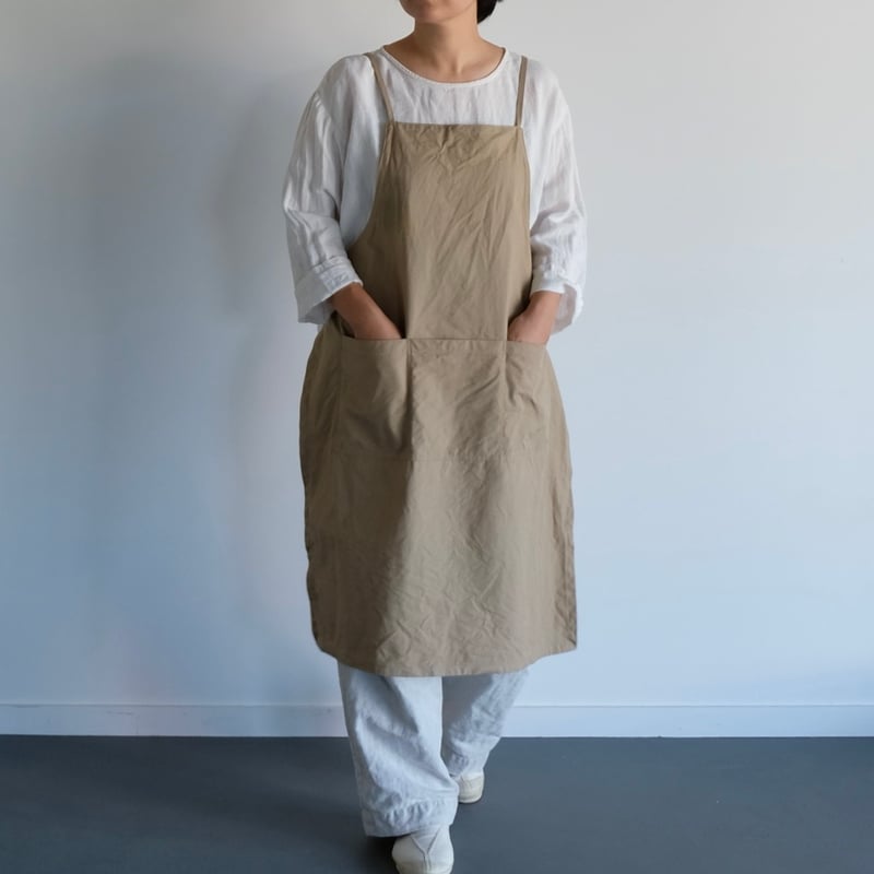 takeshi kanda エプロン エプロン/ベージュ | takeshikanda
