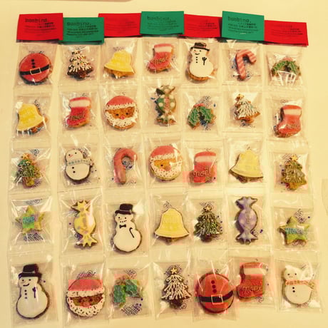 Christmasプチ5連アイシングクッキー
