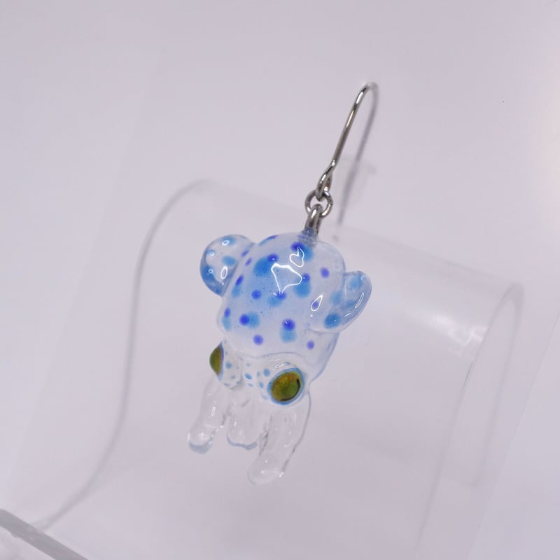 ミミイカピアス ぶら下がりタイプ(片耳) (イヤリング交換可能 ミミイカピアス ぶら下がりタイプ(片耳) (イヤリング交換可能