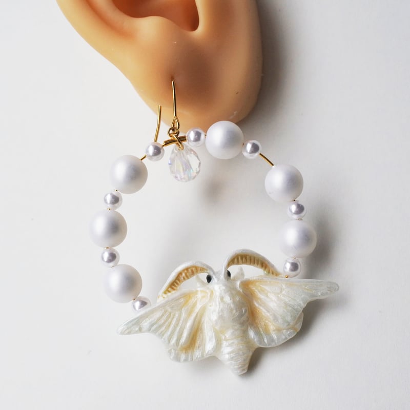 パティエラ✕スタイリスト百々千晴コラボ オニキスロングピアス（片耳用）