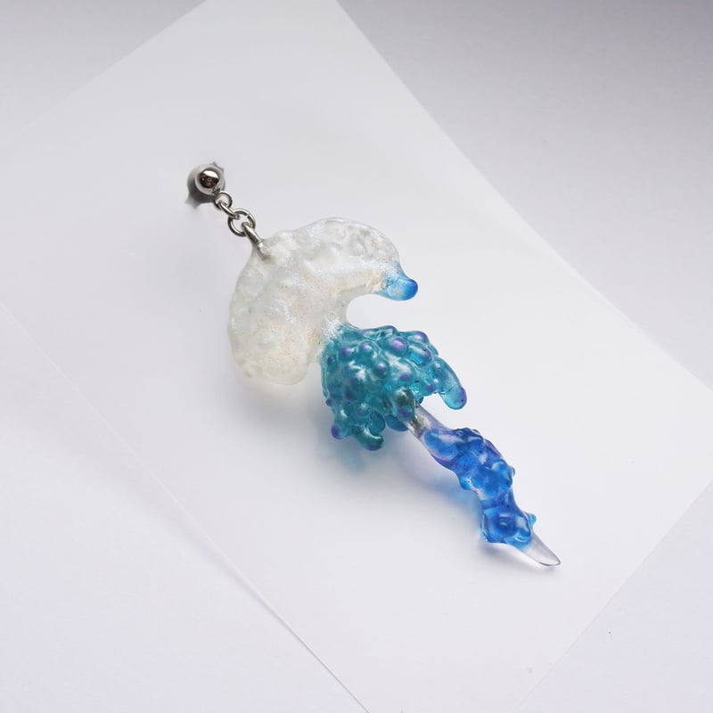 【035】波模様のイヤリング／海／貝／波 035】波模様のイヤリング／海／貝／波 【公式通販】