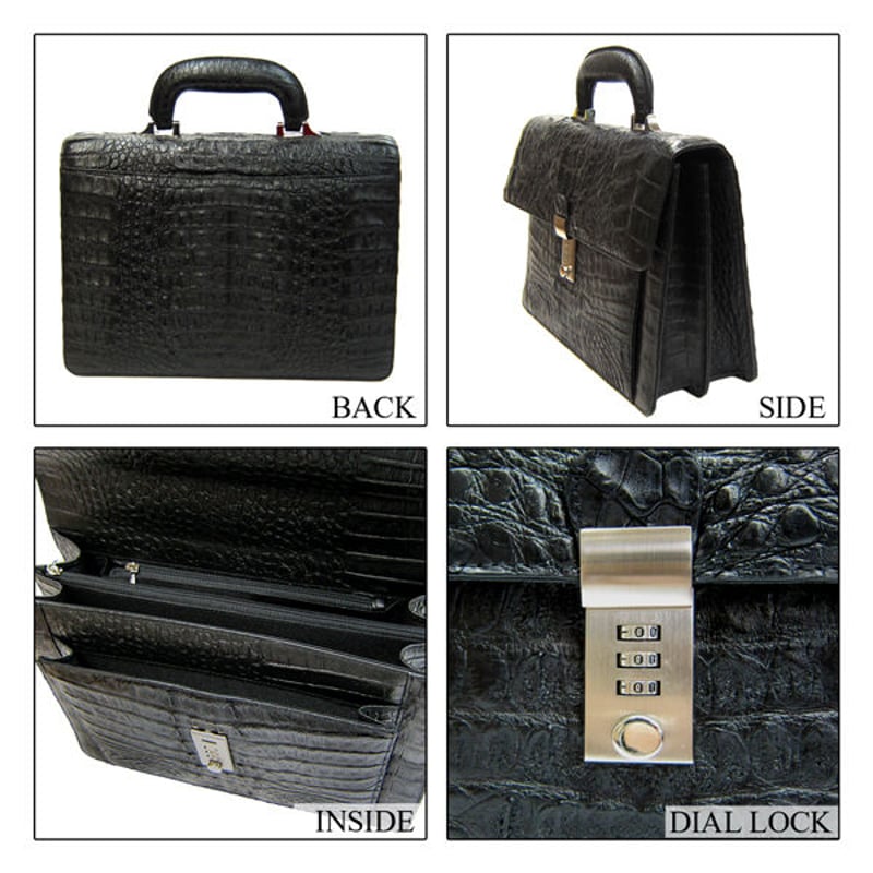 Maturi マトゥーリ 最高級 カイマン クロコダイル センター取り 鍵付き