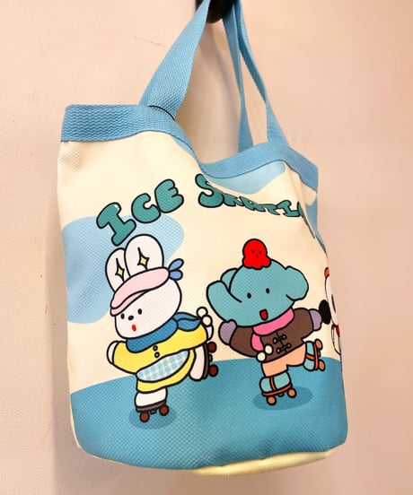 キャラクターバケツバッグ ブルー
