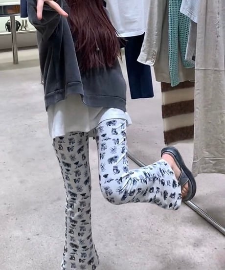 アニマル柄スウェットパンツ
