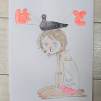 カラーイラスト(はとA)