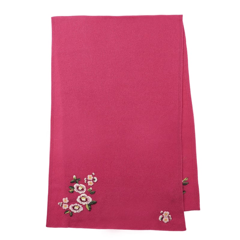 hot pink ホットピンク ストール 刺繍 hot pink ホットピンク ストール 刺繍 hot pink ホットピンク ストール