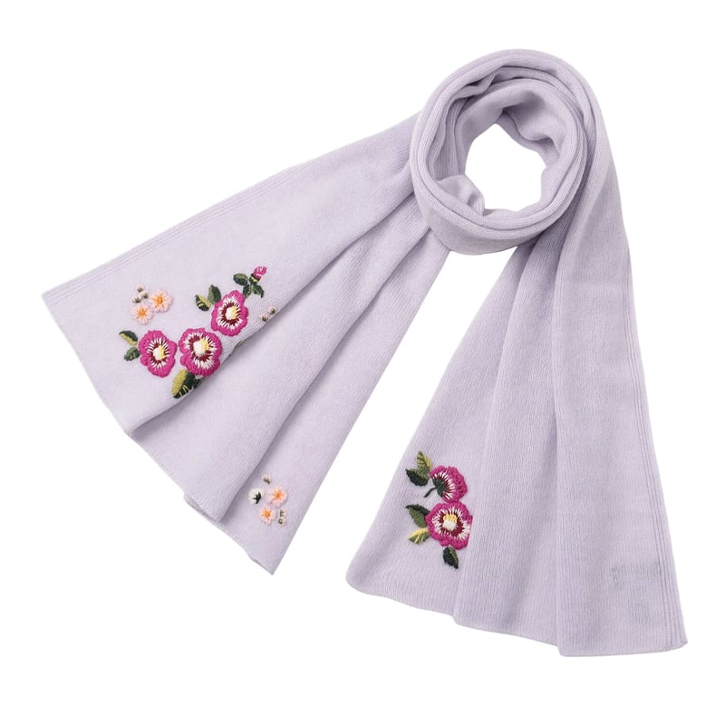 n100 カシミヤ ストール レギュラー ラベンダー Kinukake - キヌカケ/ラベンダー カシミヤ50%シルク50%ストール 幅65cm