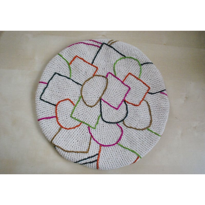 カラフル刺繍ベレー帽 3col | macree カラフル刺繍ベレー帽 3col | macree