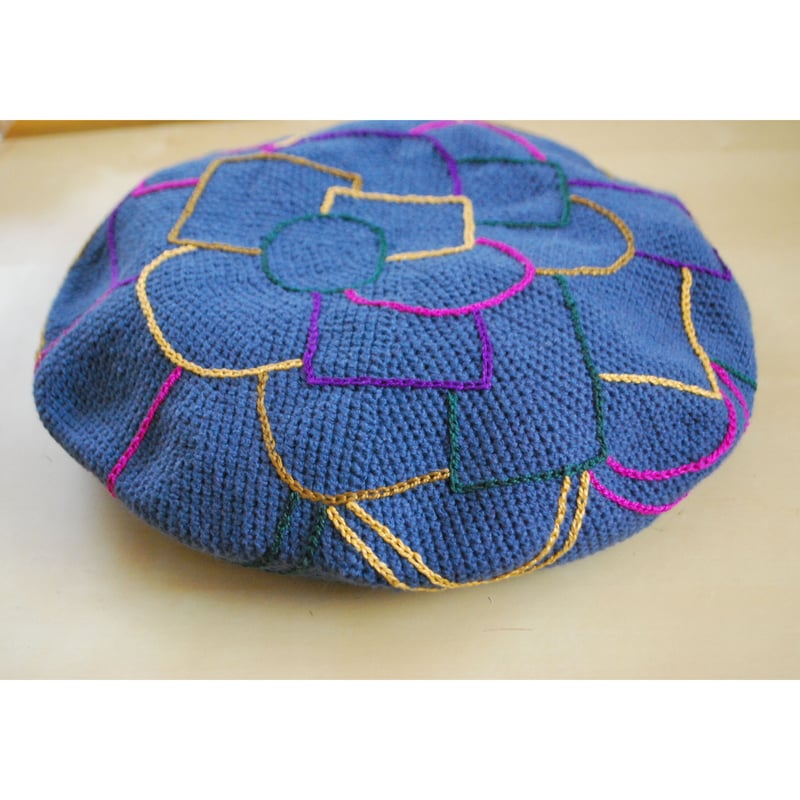 カラフル刺繍ベレー帽 3col | macree