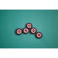 シャツボタン 紫丸